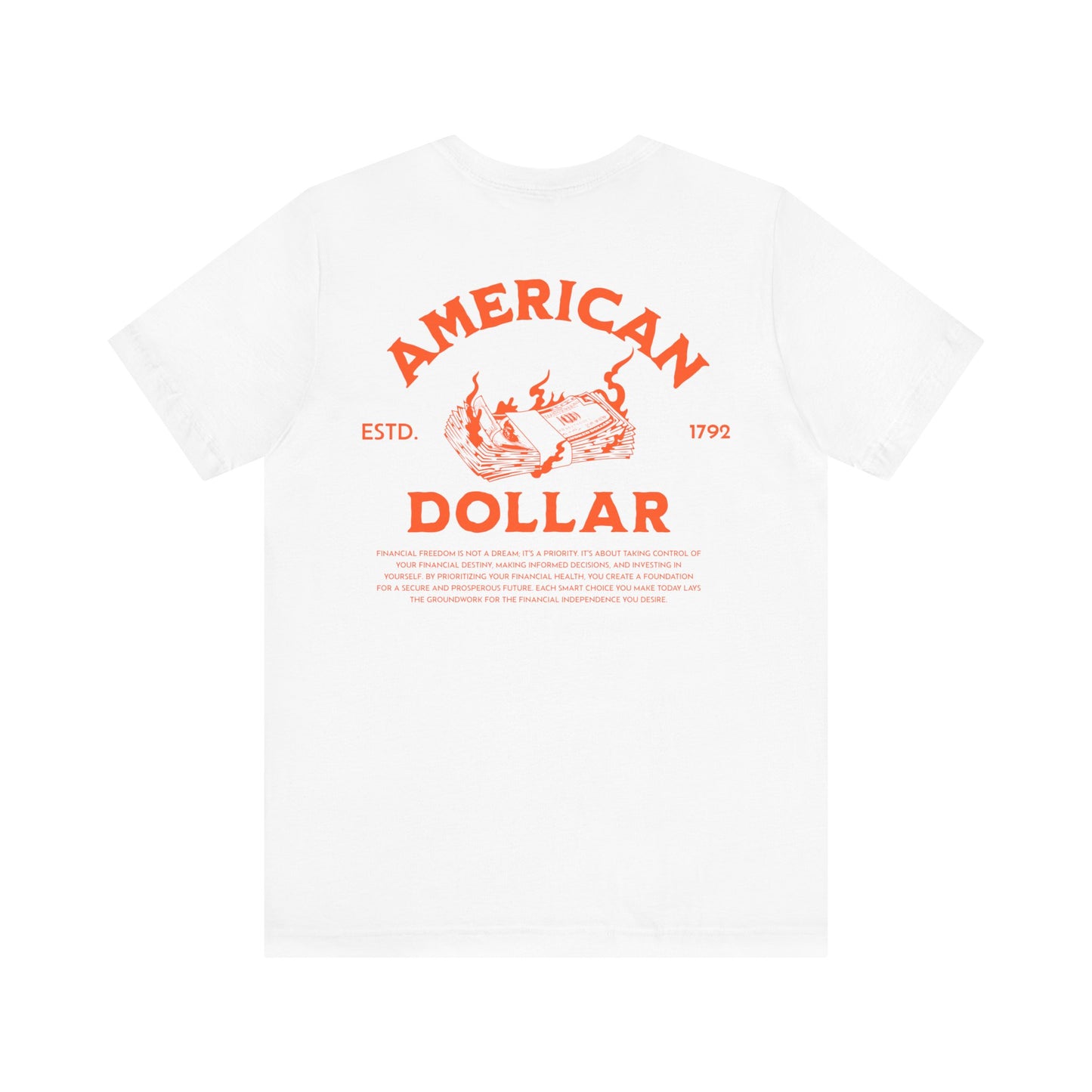 Dollar Burn, Camiseta de manga corta unisex de jersey