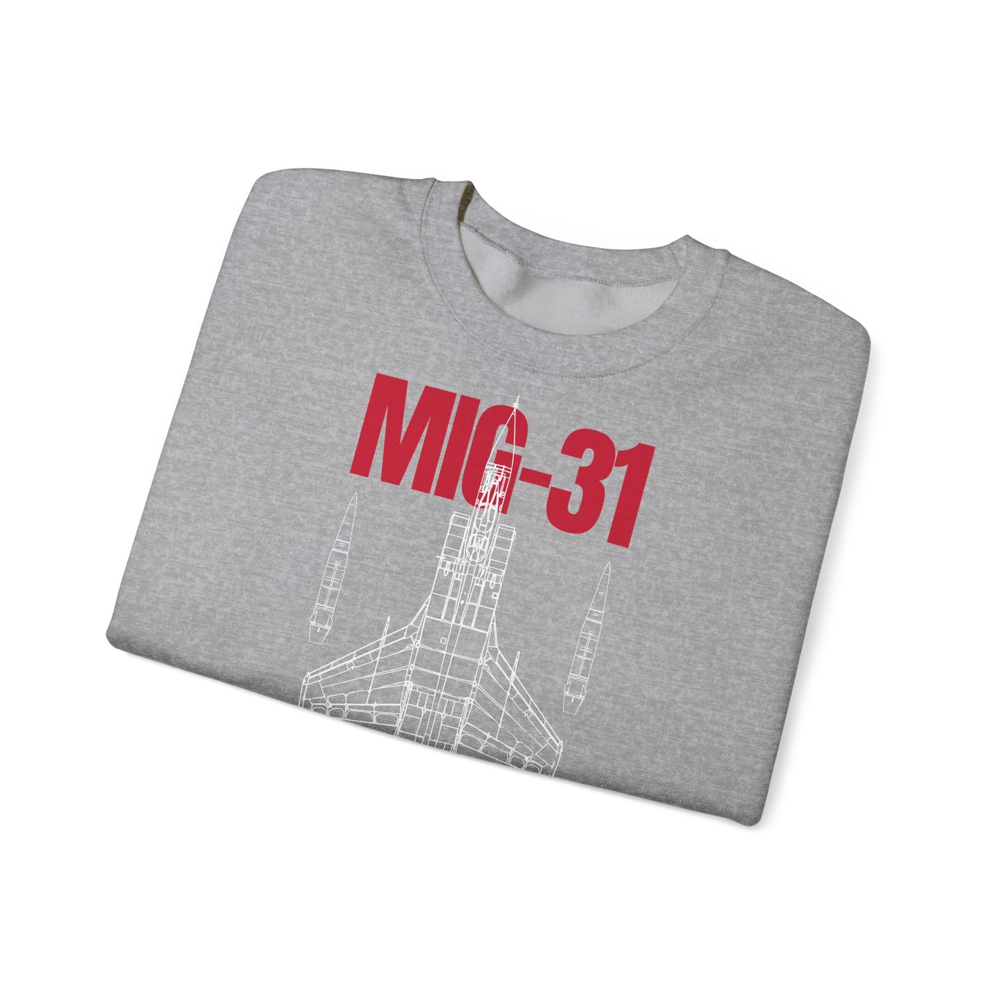 MIG-31, Sudadera unisex con cuello redondo Heavy Blend™