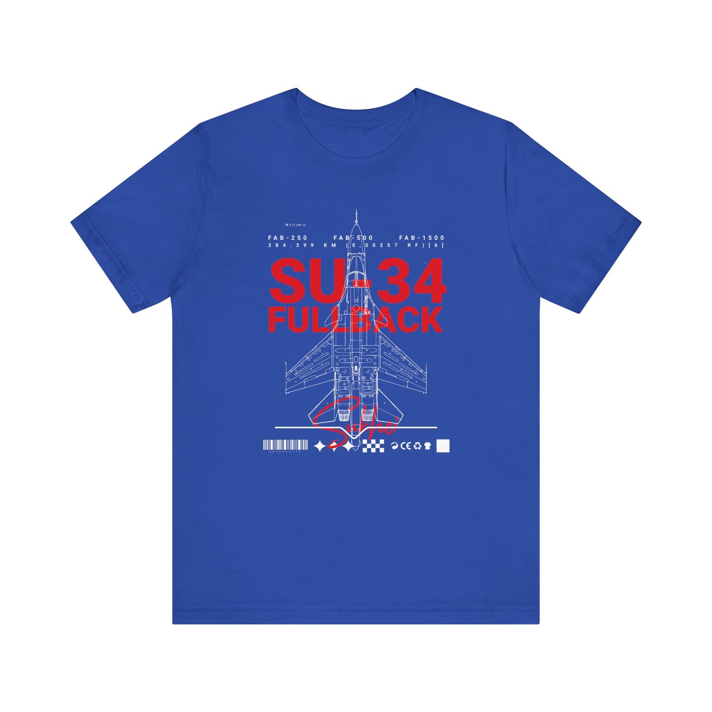 SU-34, Camisetas de fútbol unisex con pantalones cortos