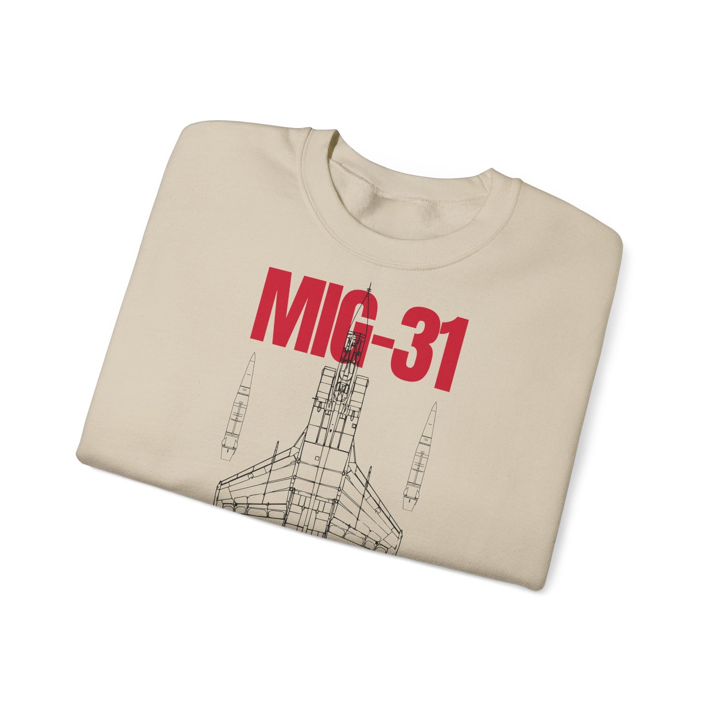 MIG-31, Sudadera unisex con cuello redondo Heavy Blend™