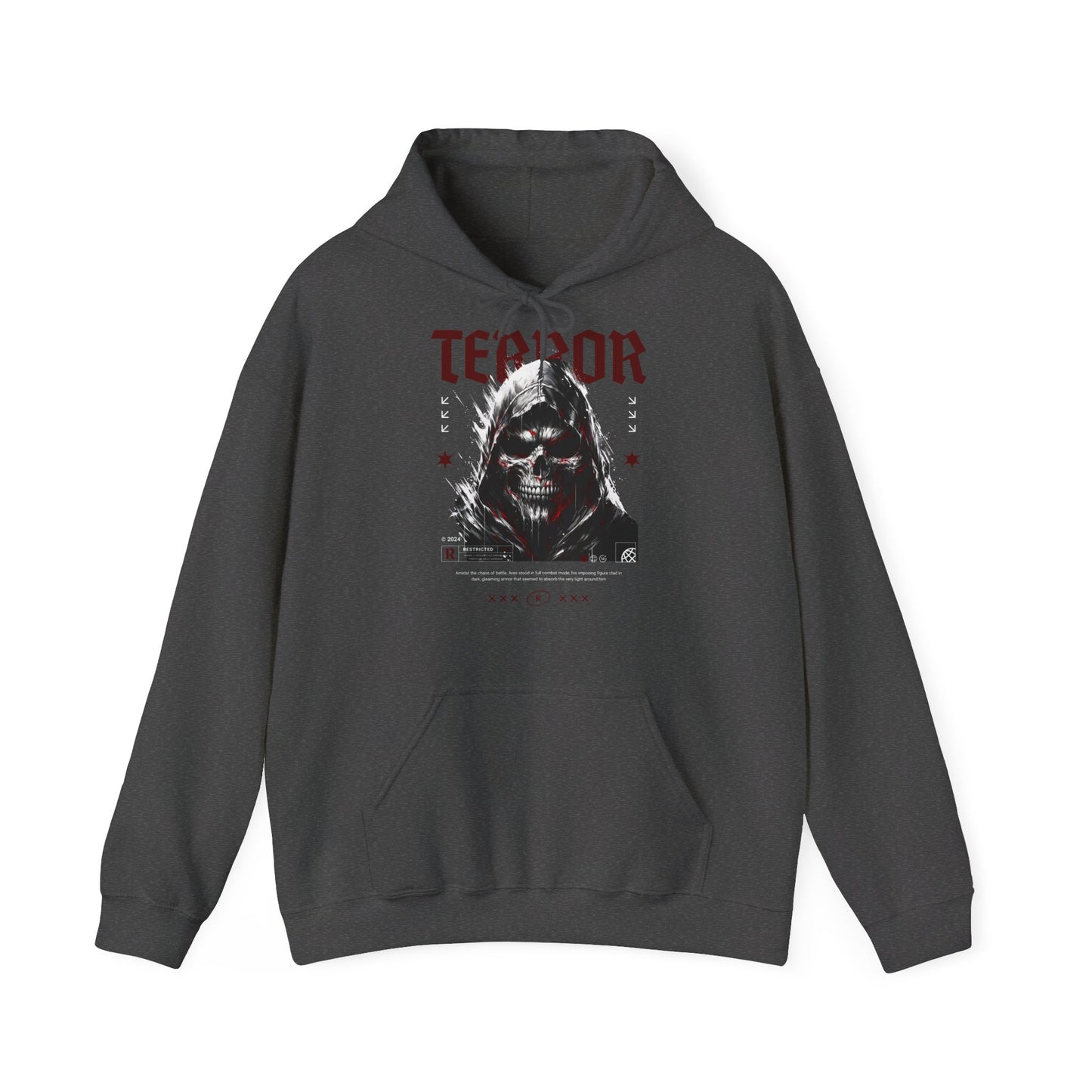 Terror, Sudadera unisex con capucha Heavy Blend™