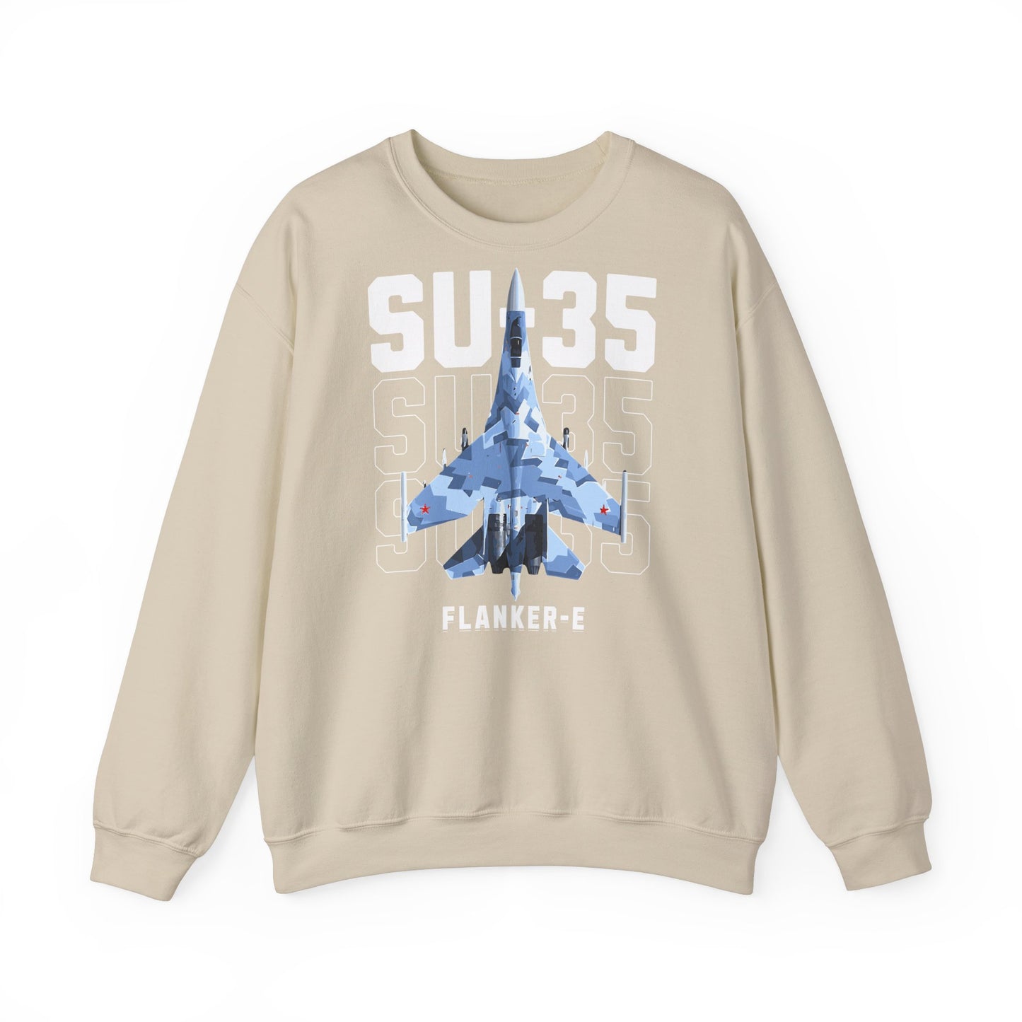 SU-35, sudadera unisex con cuello redondo