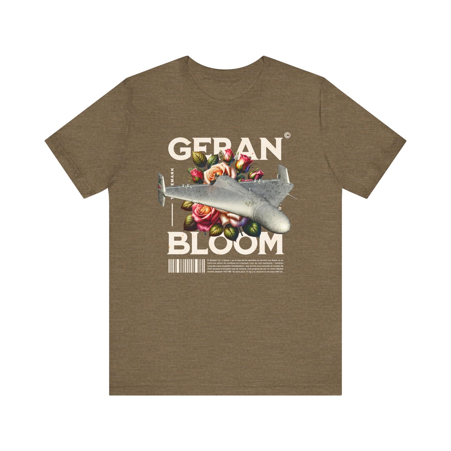 Dron Geran, Camiseta de manga corta de punto unisex