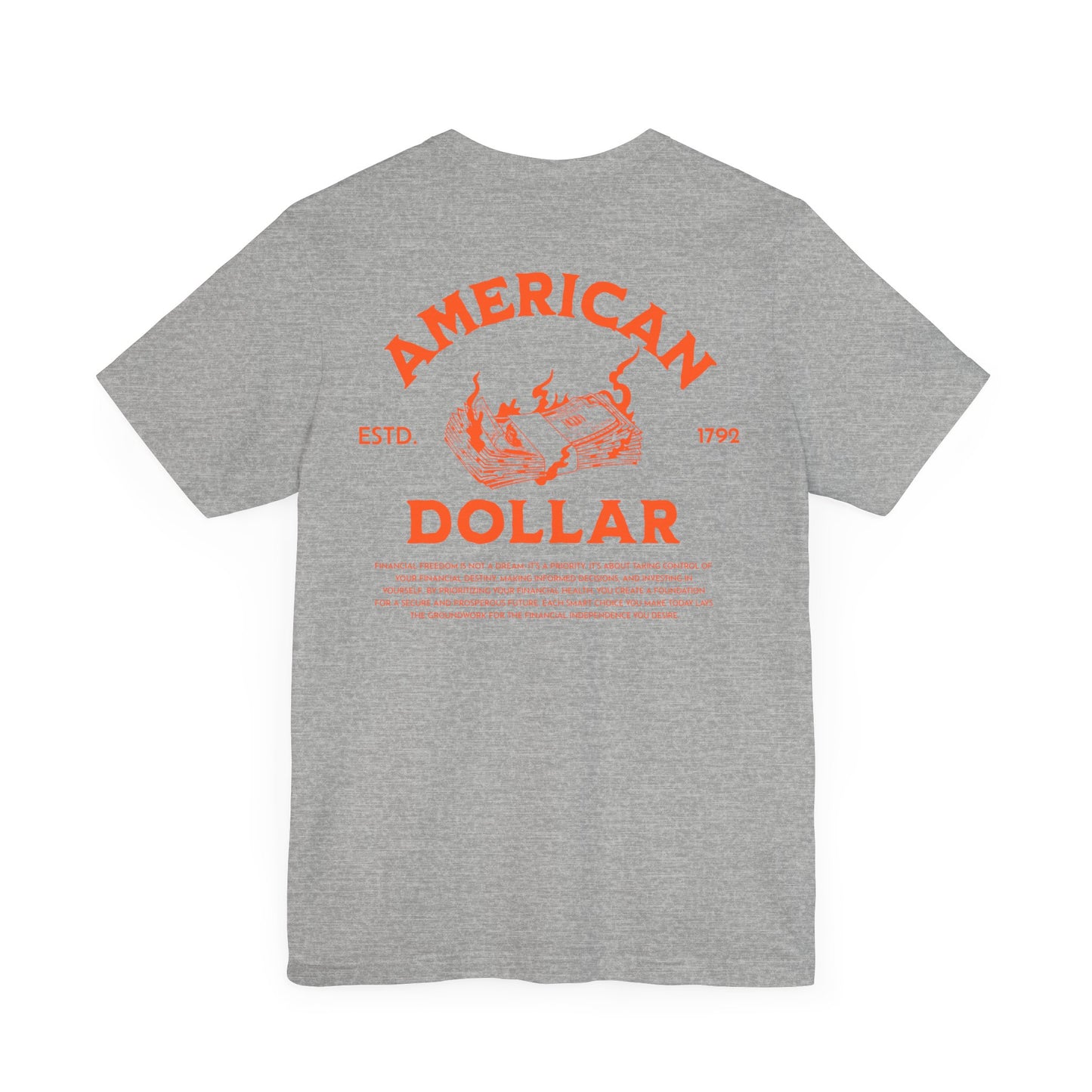 Dollar Burn, Camiseta de manga corta unisex de jersey