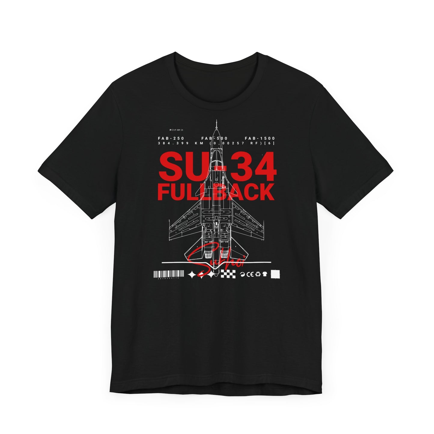 SU-34, Camisetas de fútbol unisex con pantalones cortos