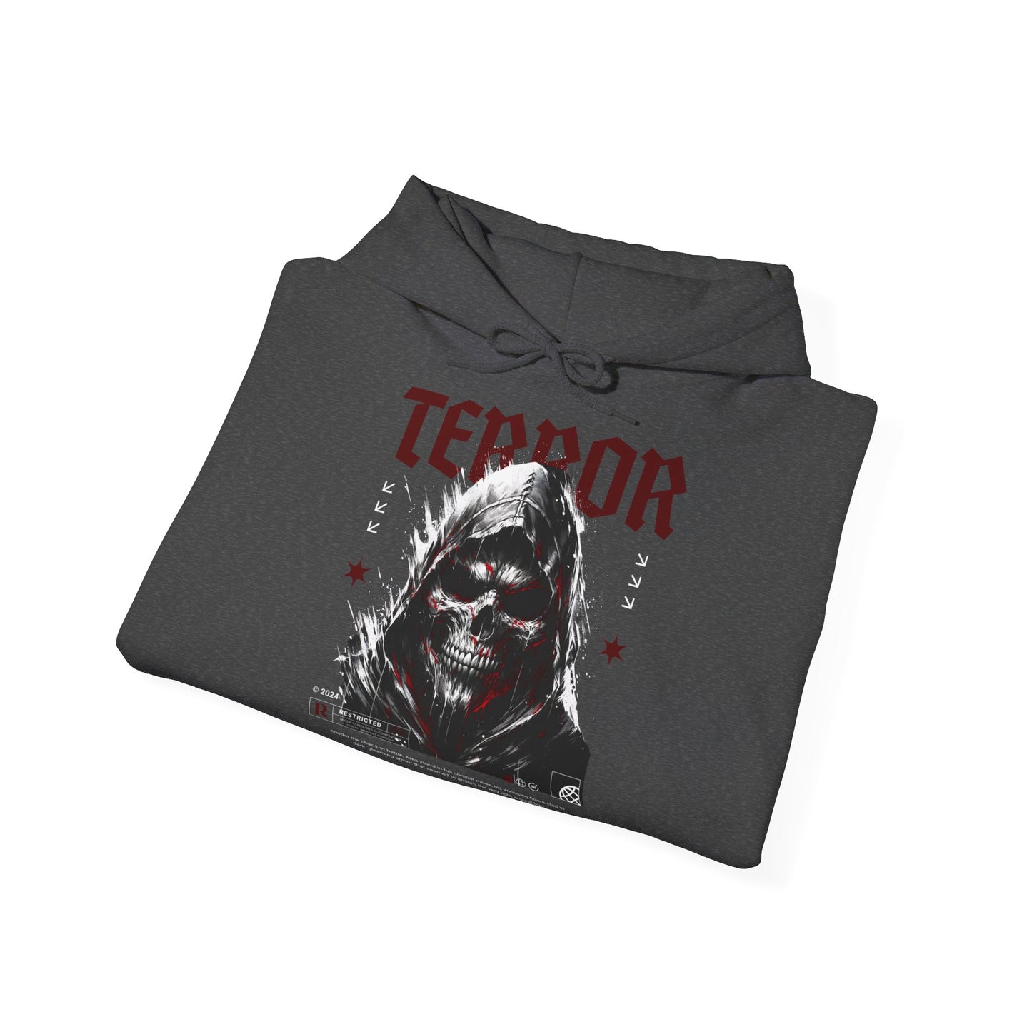 Terror, Sudadera unisex con capucha Heavy Blend™