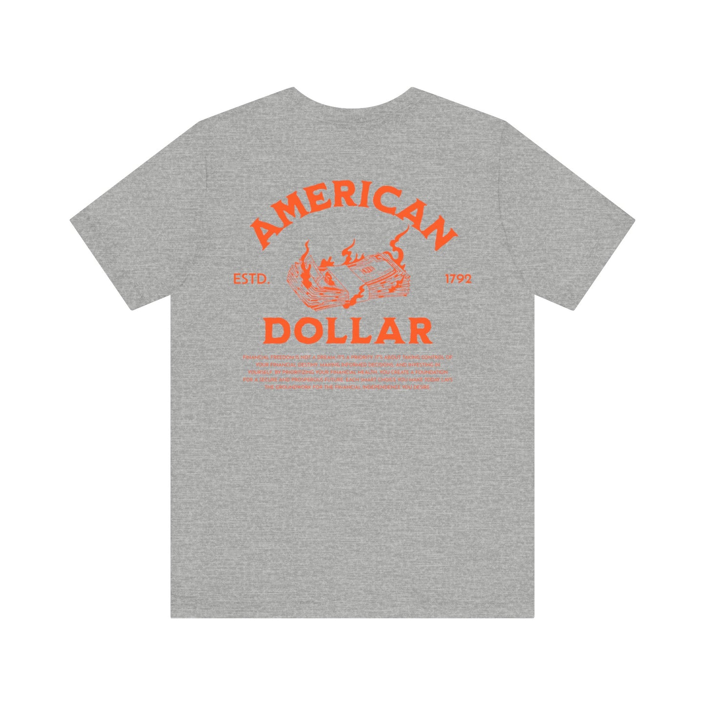 Dollar Burn, Camiseta de manga corta unisex de jersey