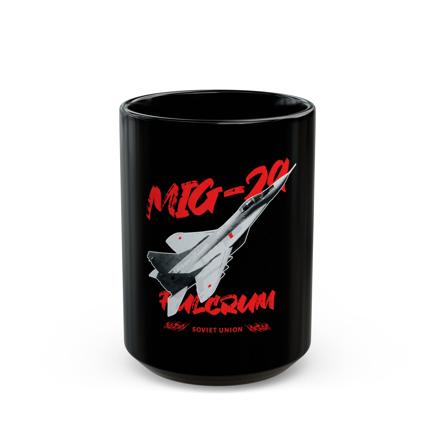 MIG-29, Taza negra (11 oz, 15 oz)