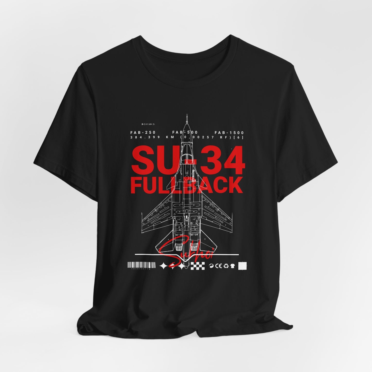 SU-34, Camisetas de fútbol unisex con pantalones cortos