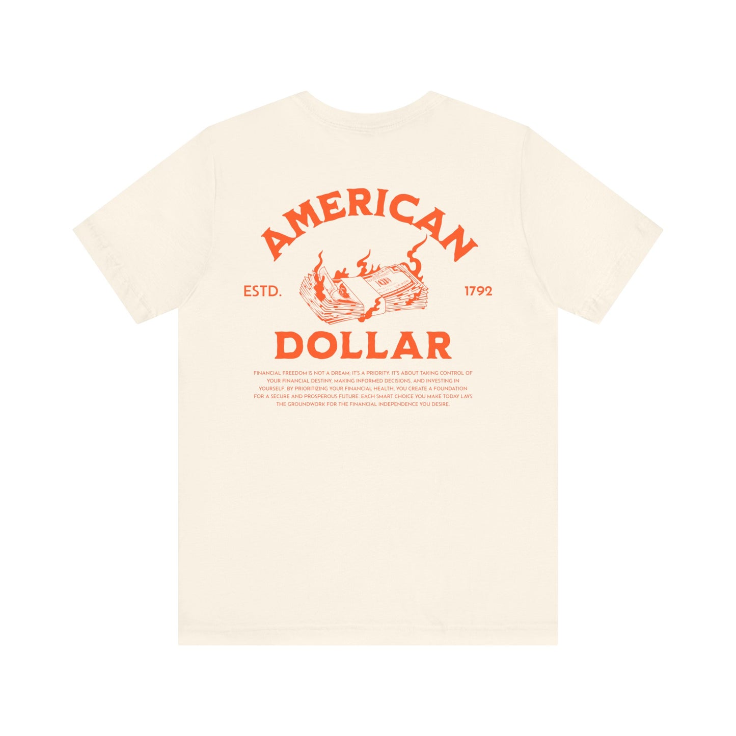 Dollar Burn, Camiseta de manga corta unisex de jersey