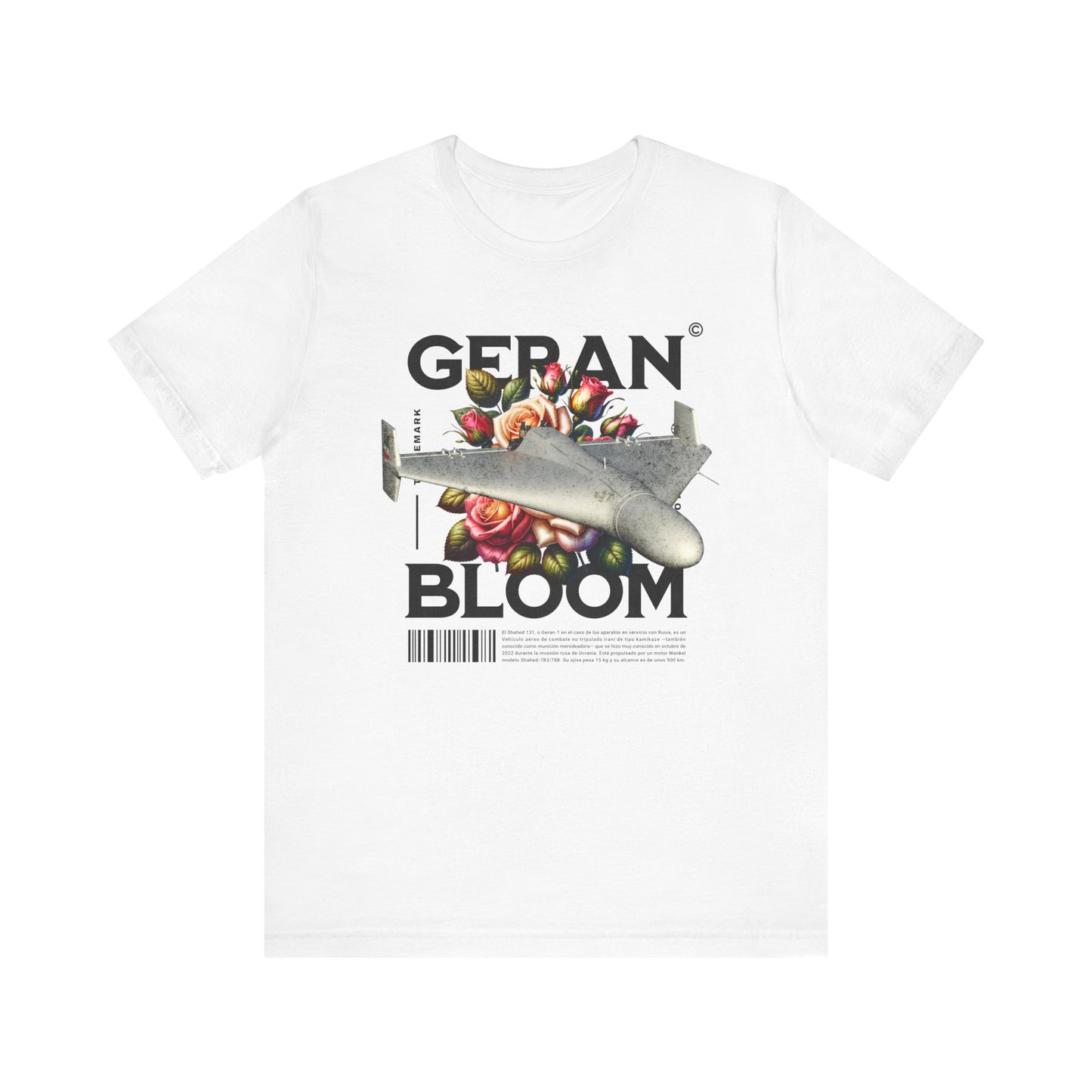 Dron Geran, Camiseta de manga corta de punto unisex