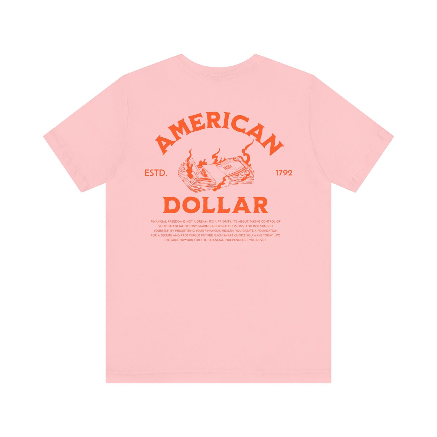 Dollar Burn, Camiseta de manga corta unisex de jersey