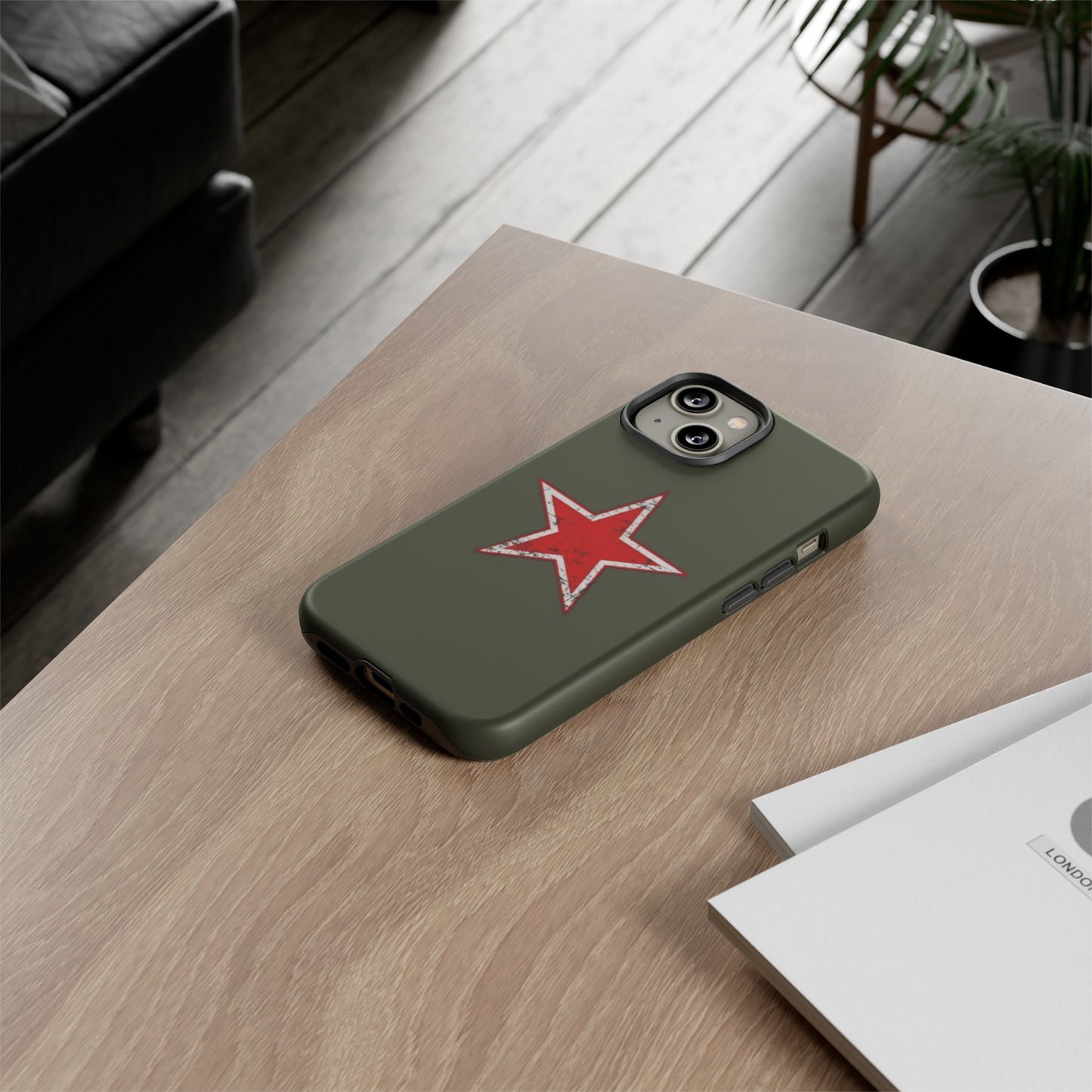 Red star, estuche para celular