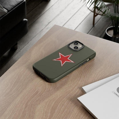 Red star, estuche para celular