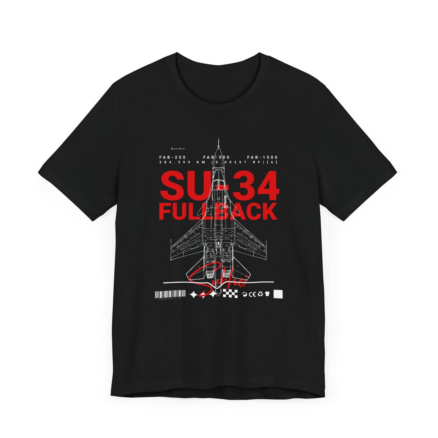 SU-34, Camisetas de fútbol unisex con pantalones cortos