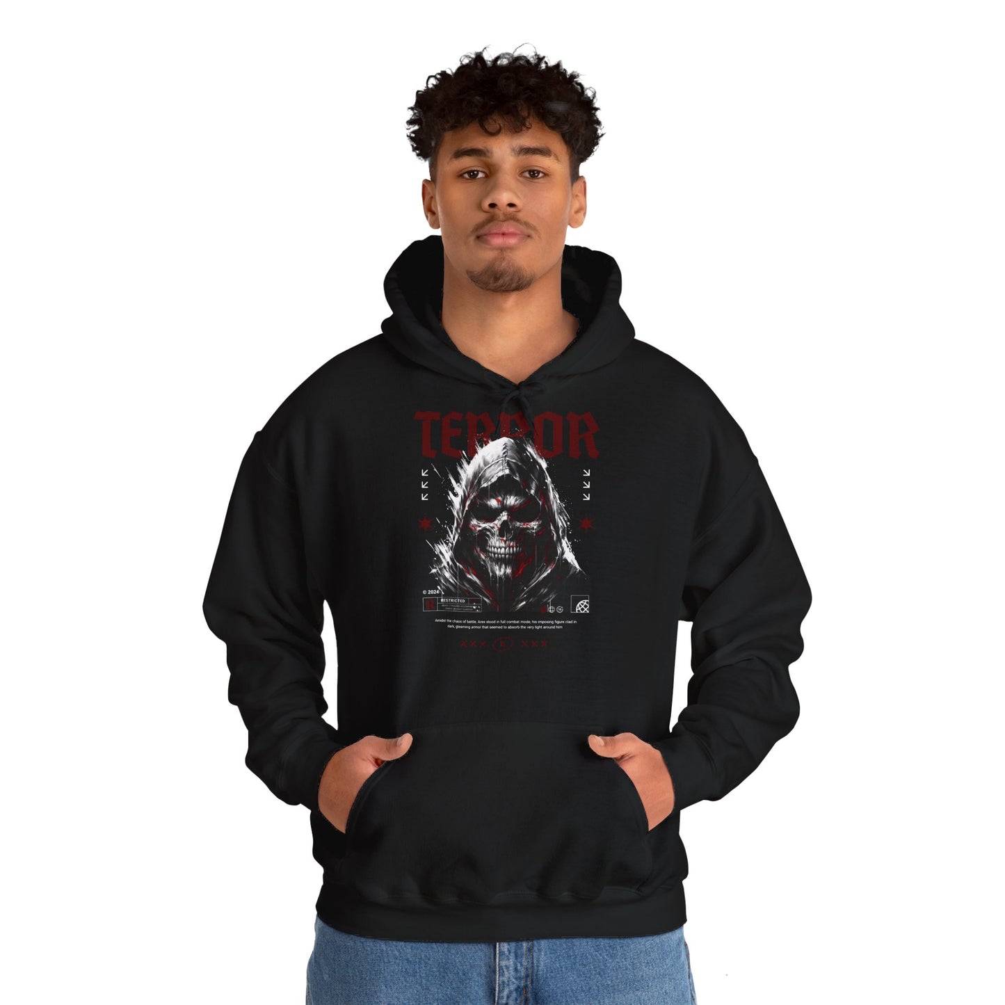 Terror, Sudadera unisex con capucha Heavy Blend™