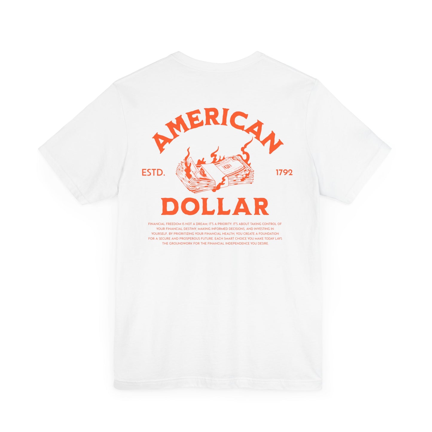 Dollar Burn, Camiseta de manga corta unisex de jersey