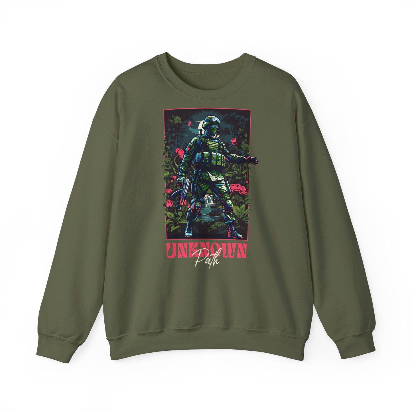 Unknown Path, sudadera unisex con cuello redondo