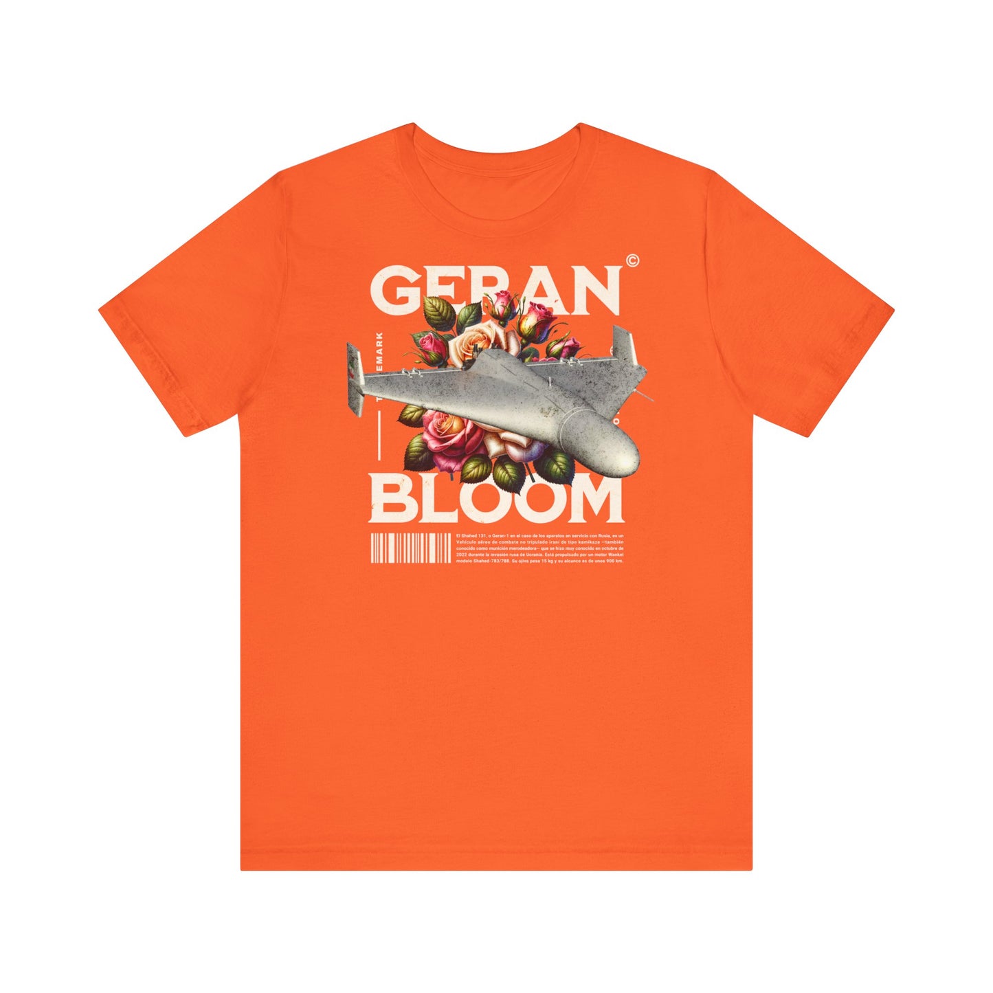 Dron Geran, Camiseta de manga corta de punto unisex