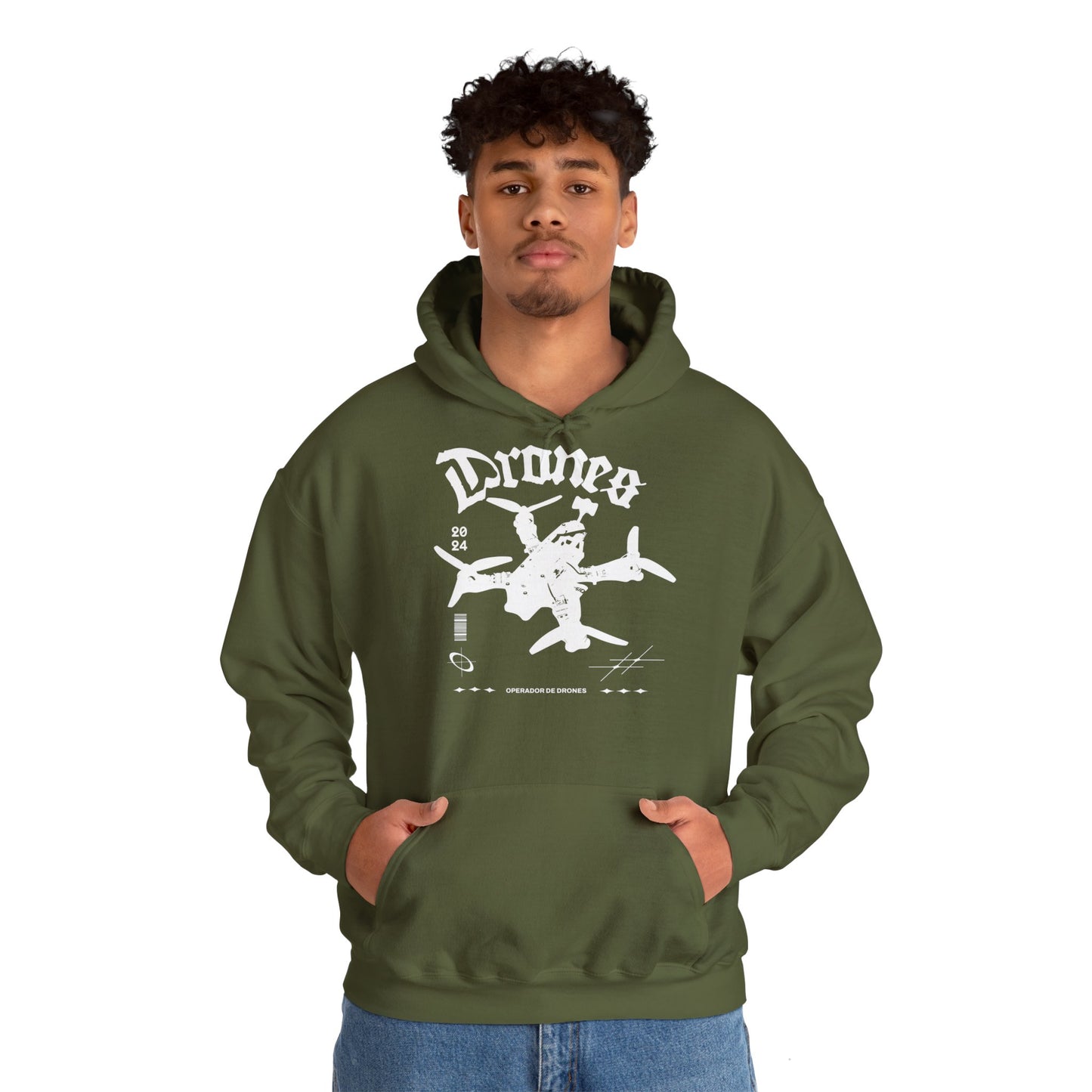 Operador de drones FPV, Sudadera con capucha unisex Heavy Blend™