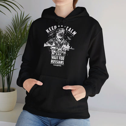 Espera a los rusos, Sudadera unisex con capucha Heavy Blend™