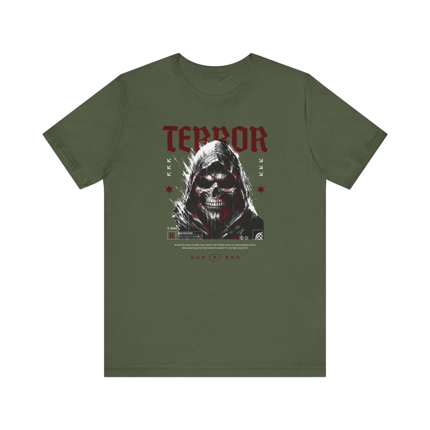 Terror, Camiseta de manga corta