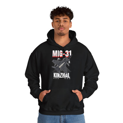 MIG-31 Armado con misil kinzhal, Sudadera con capucha unisex Heavy Blend™