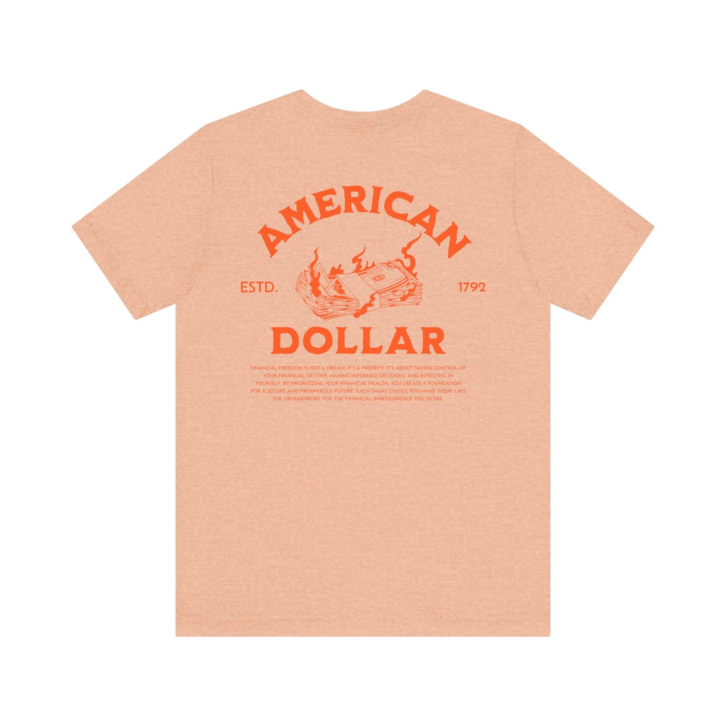 Dollar Burn, Camiseta de manga corta unisex de jersey