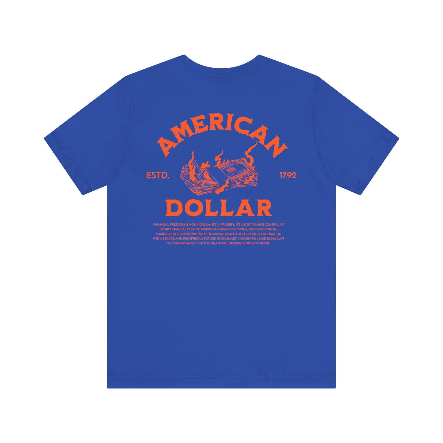 Dollar Burn, Camiseta de manga corta unisex de jersey