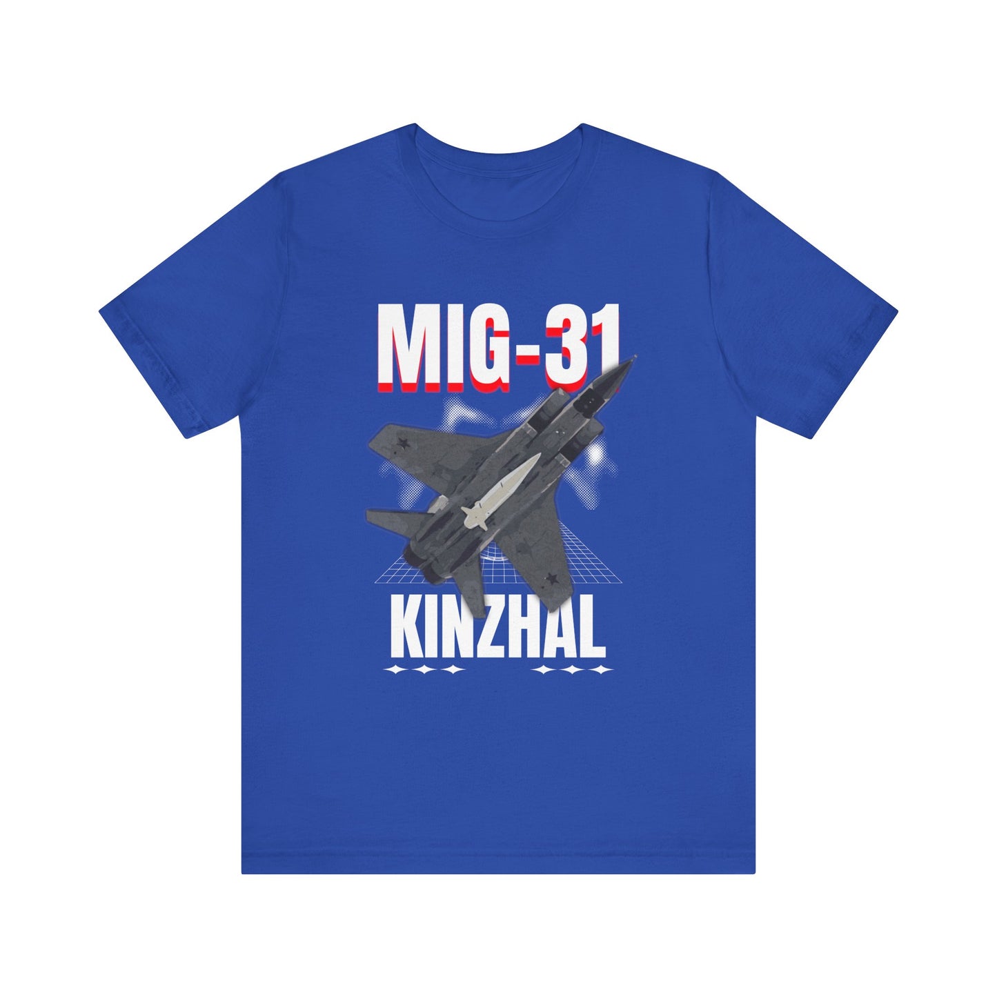 MIG-31 Armado con misil kinzhal, Camiseta de manga corta de punto unisex