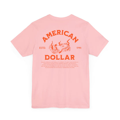 Dollar Burn, Camiseta de manga corta unisex de jersey