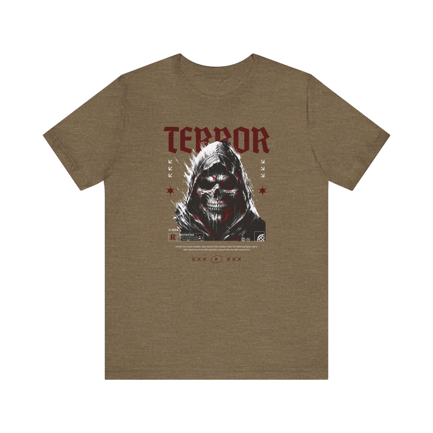 Terror, Camiseta de manga corta