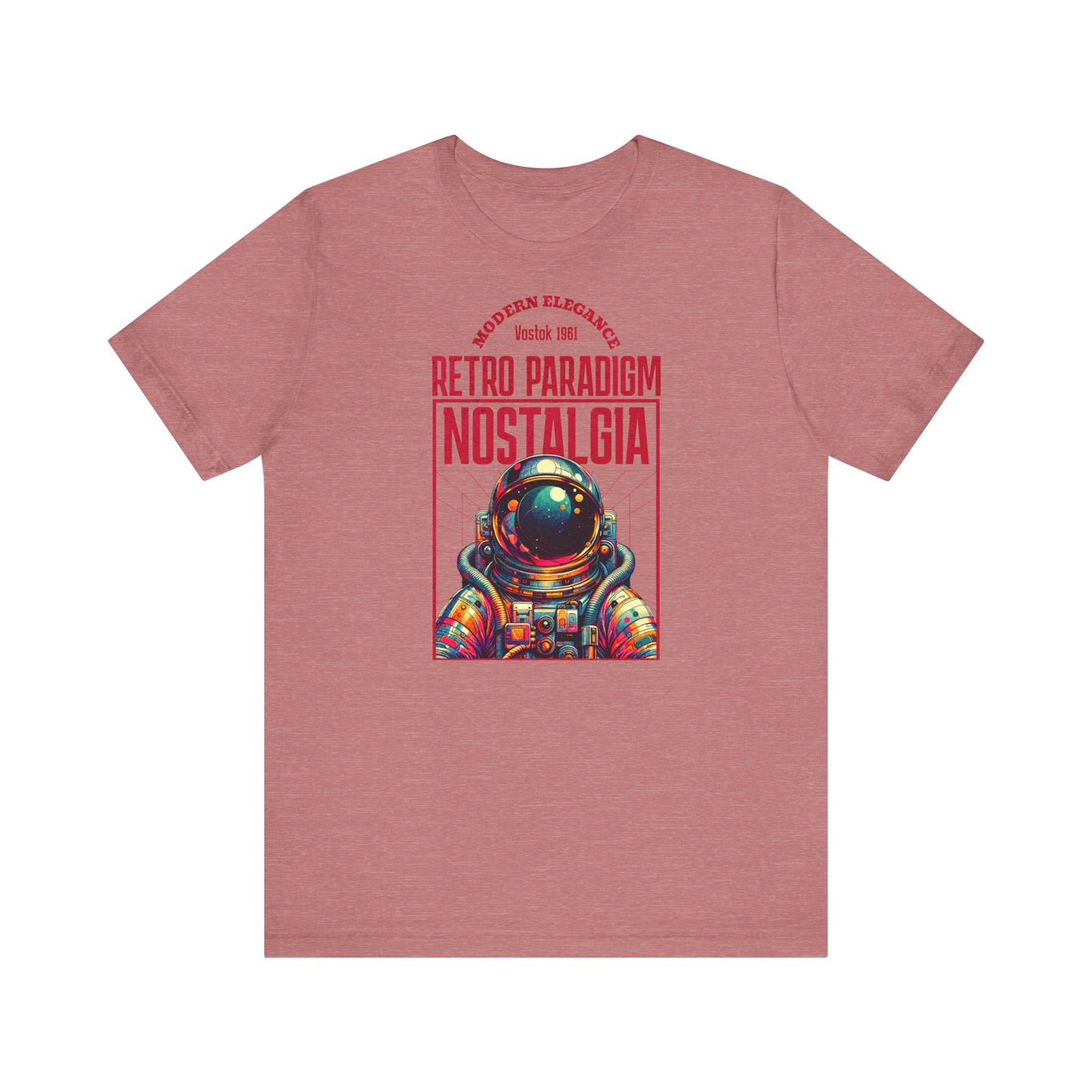 Retro Space, Camiseta de manga corta unisex de jersey