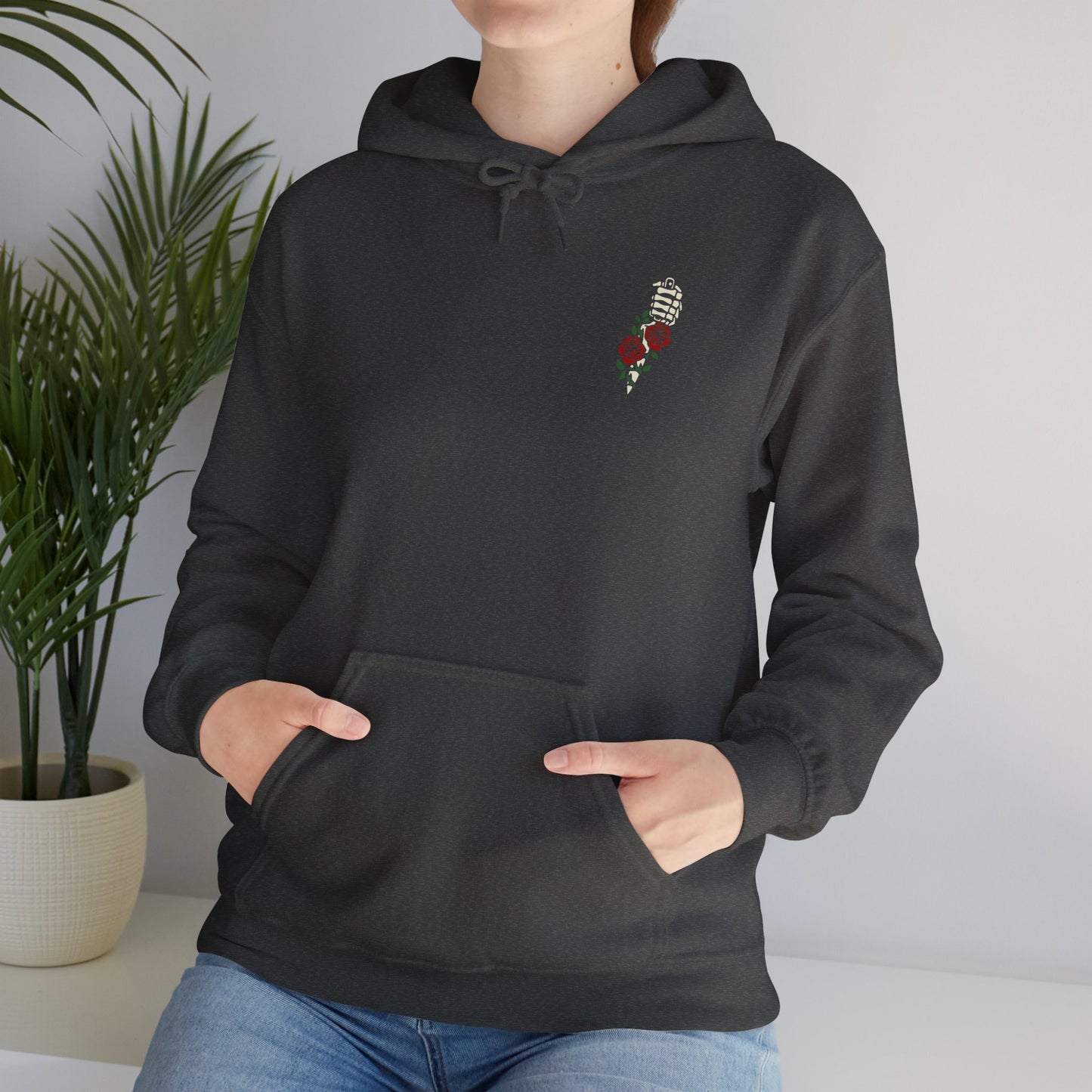 Rose death, Sudadera con capucha unisex Heavy Blend™