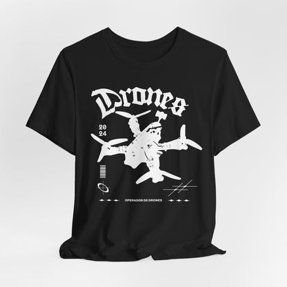 Operador de drones FPV, Camiseta de manga corta de punto unisex