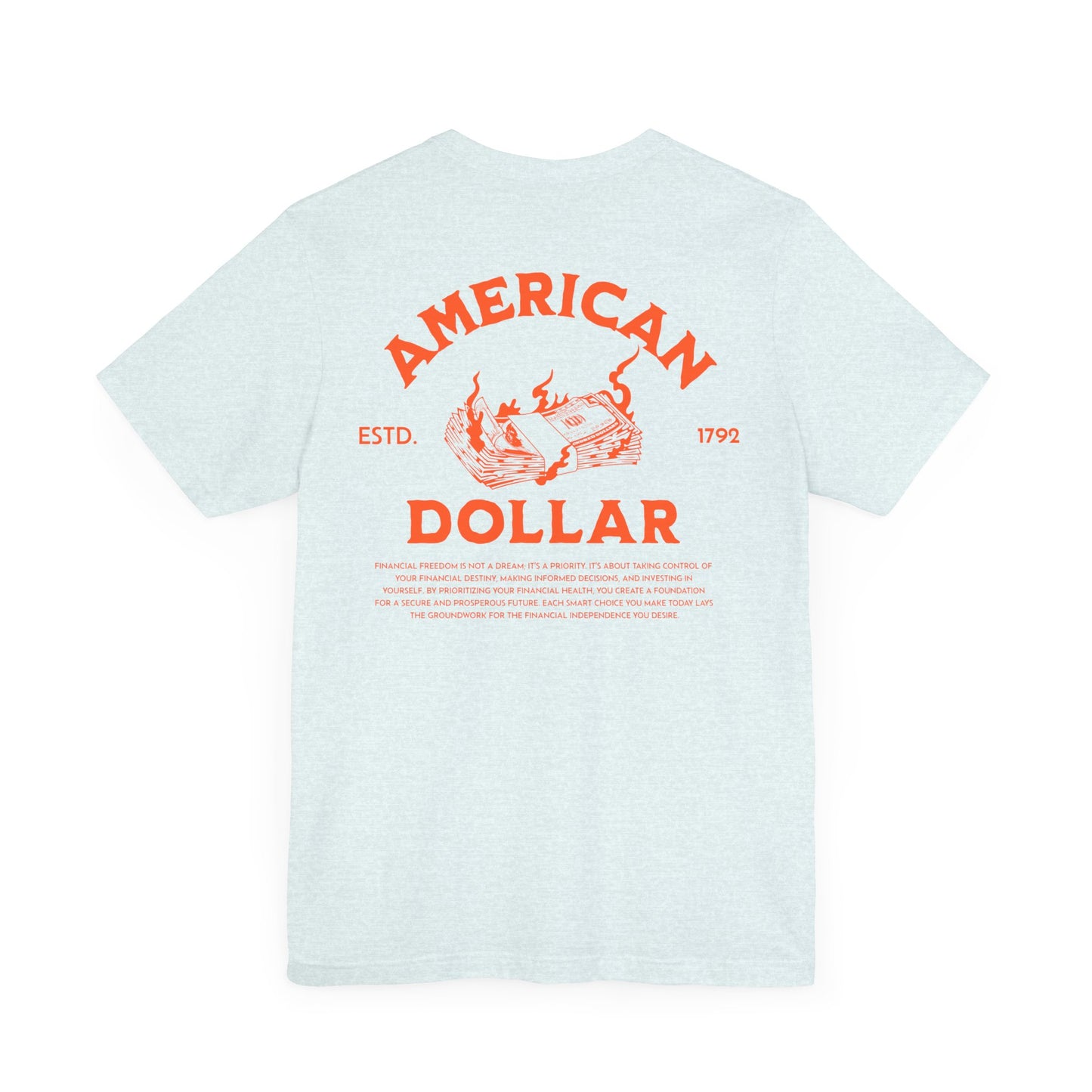 Dollar Burn, Camiseta de manga corta unisex de jersey