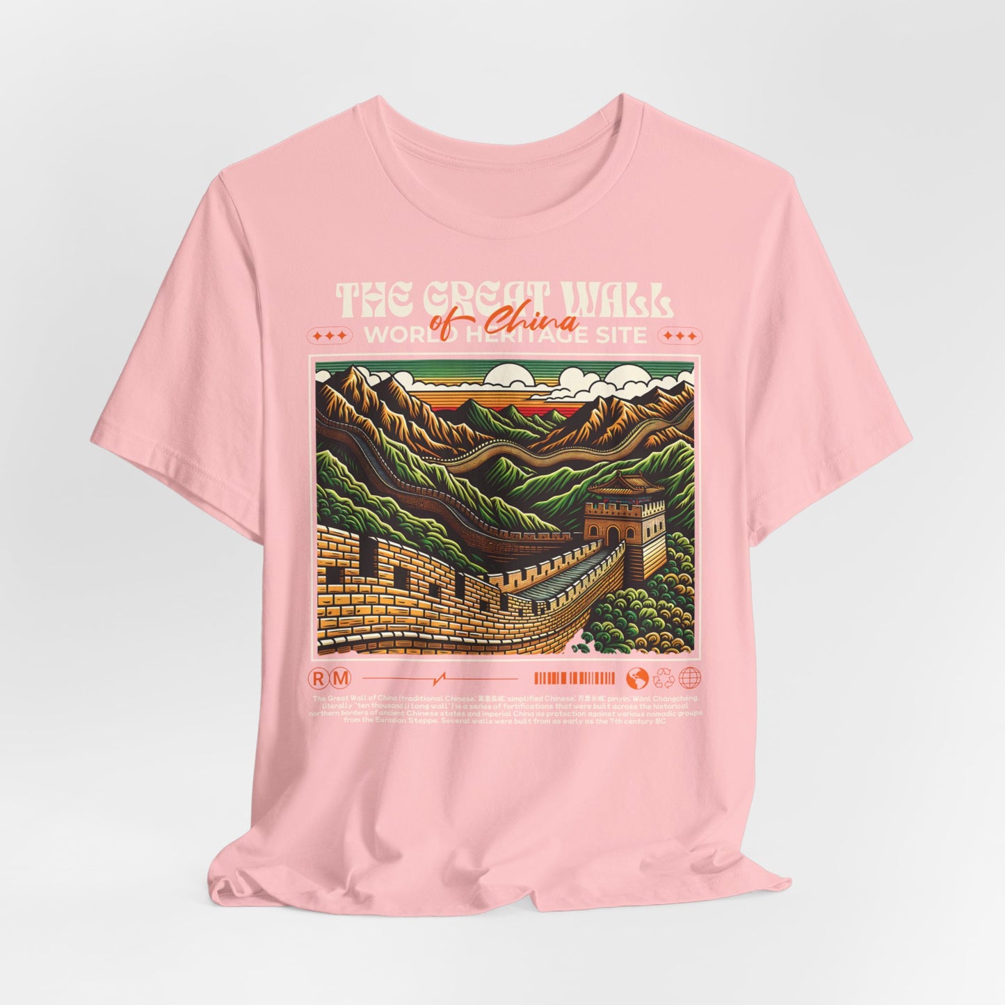 Muralla china, Camiseta de manga corta unisex de jersey