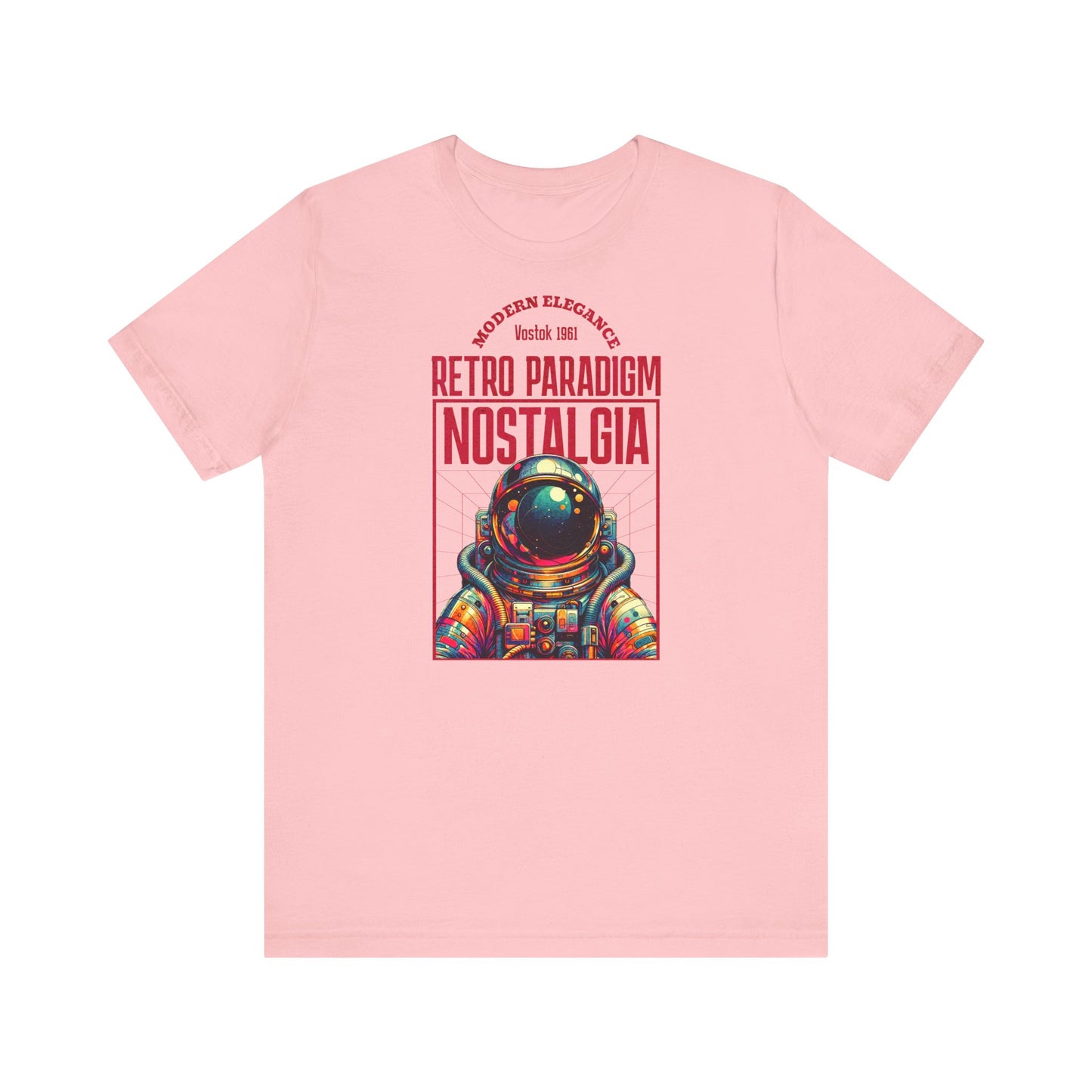 Retro Space, Camiseta de manga corta unisex de jersey