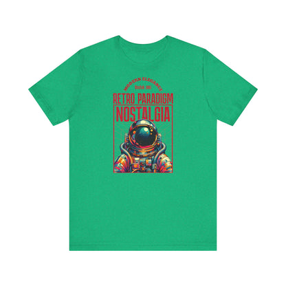 Retro Space, Camiseta de manga corta unisex de jersey