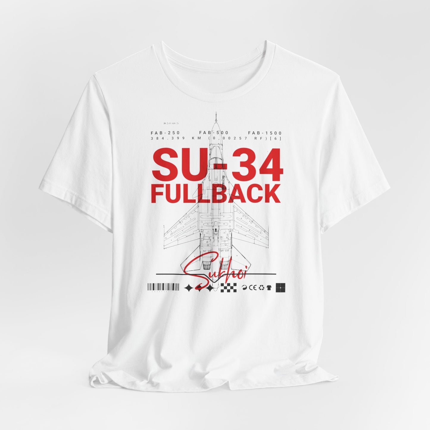 SU-34, Camisetas de fútbol unisex con pantalones cortos