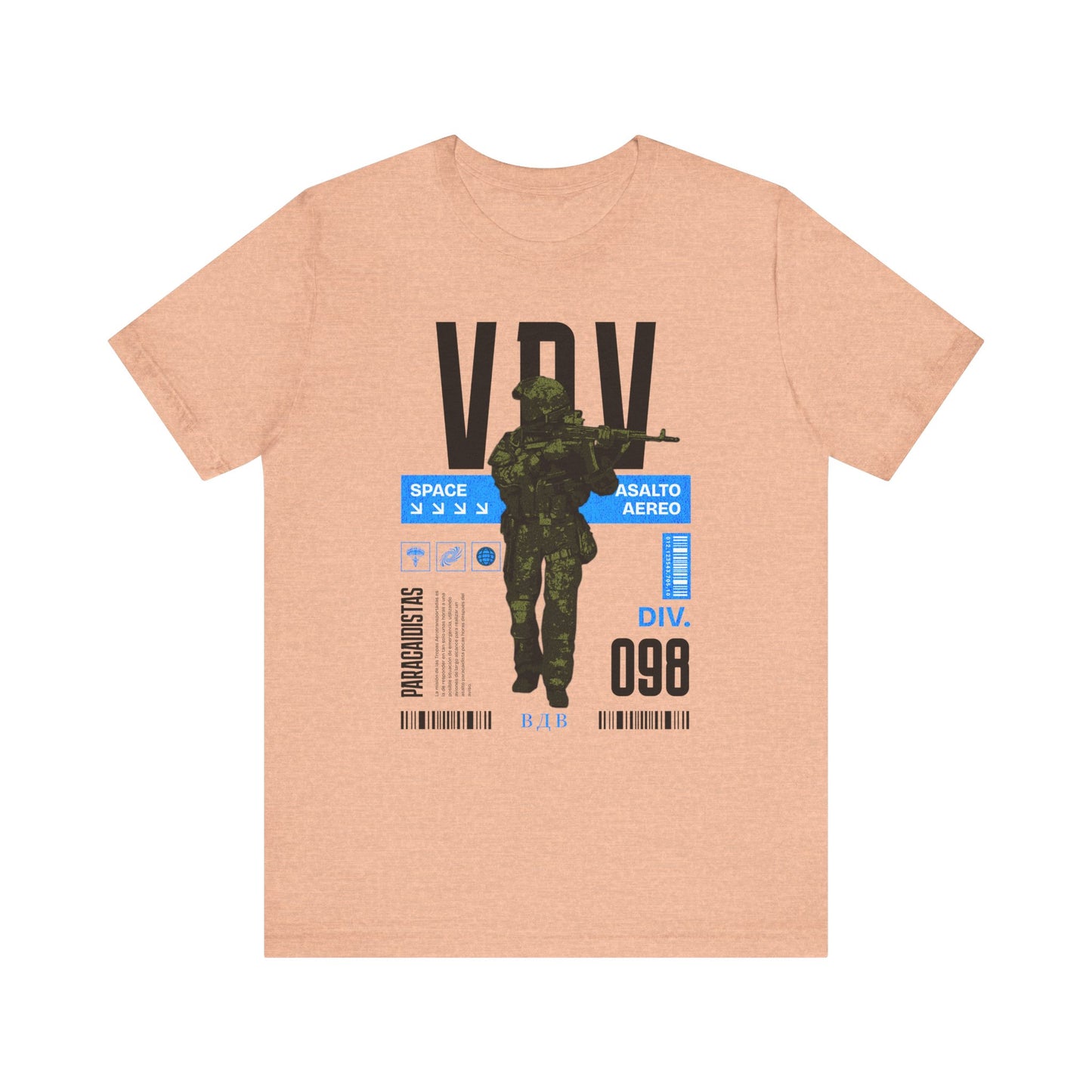 VDV 98th, Camiseta de manga corta de punto unisex