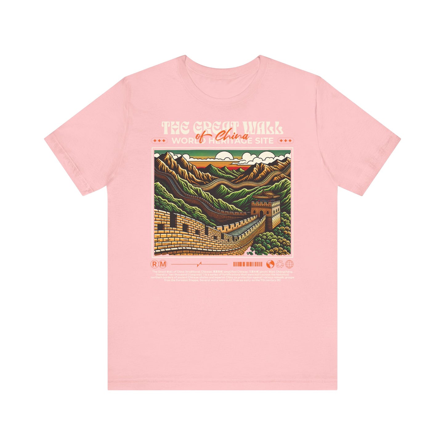 Muralla china, Camiseta de manga corta unisex de jersey