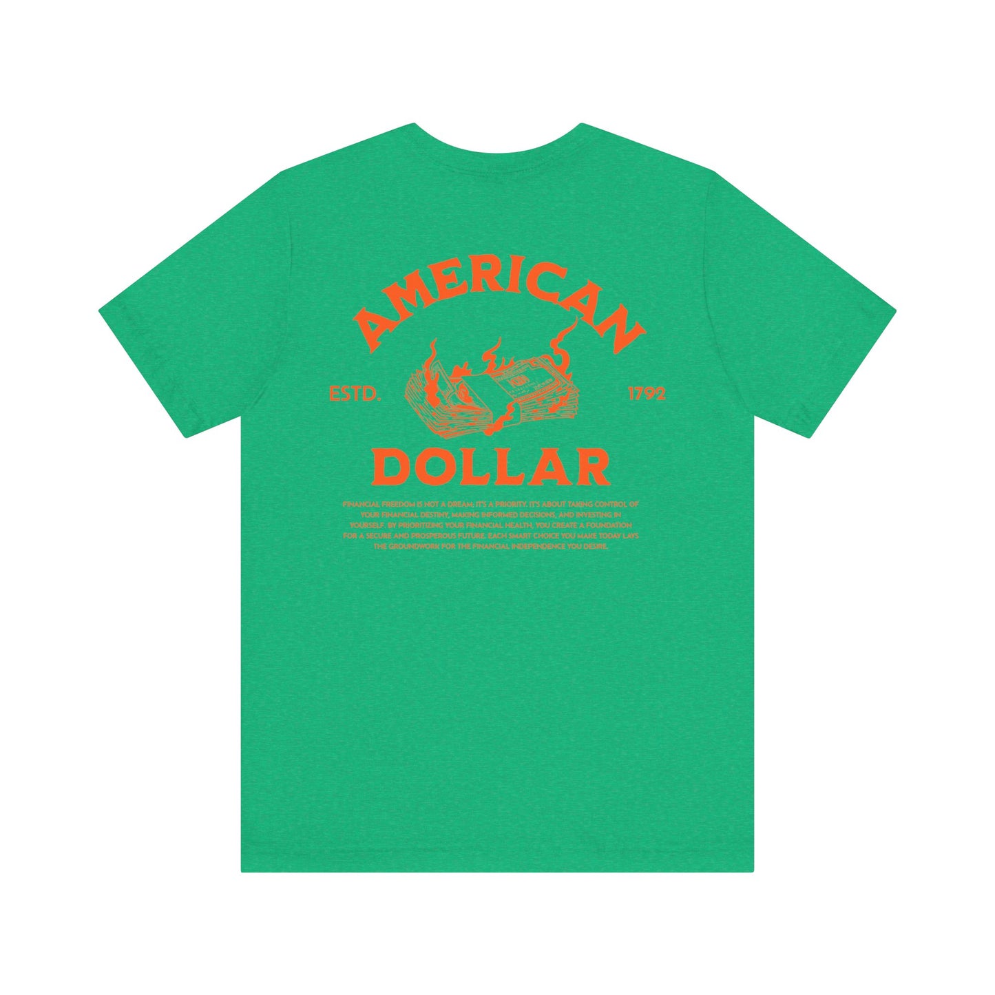 Dollar Burn, Camiseta de manga corta unisex de jersey