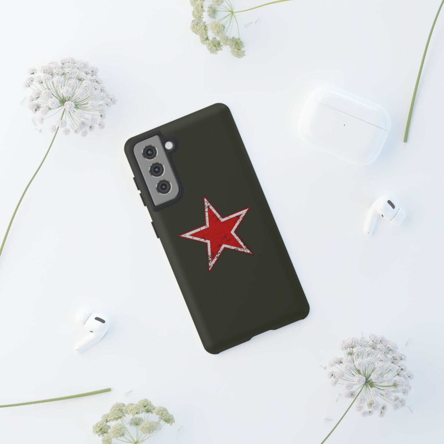 Red star, estuche para celular