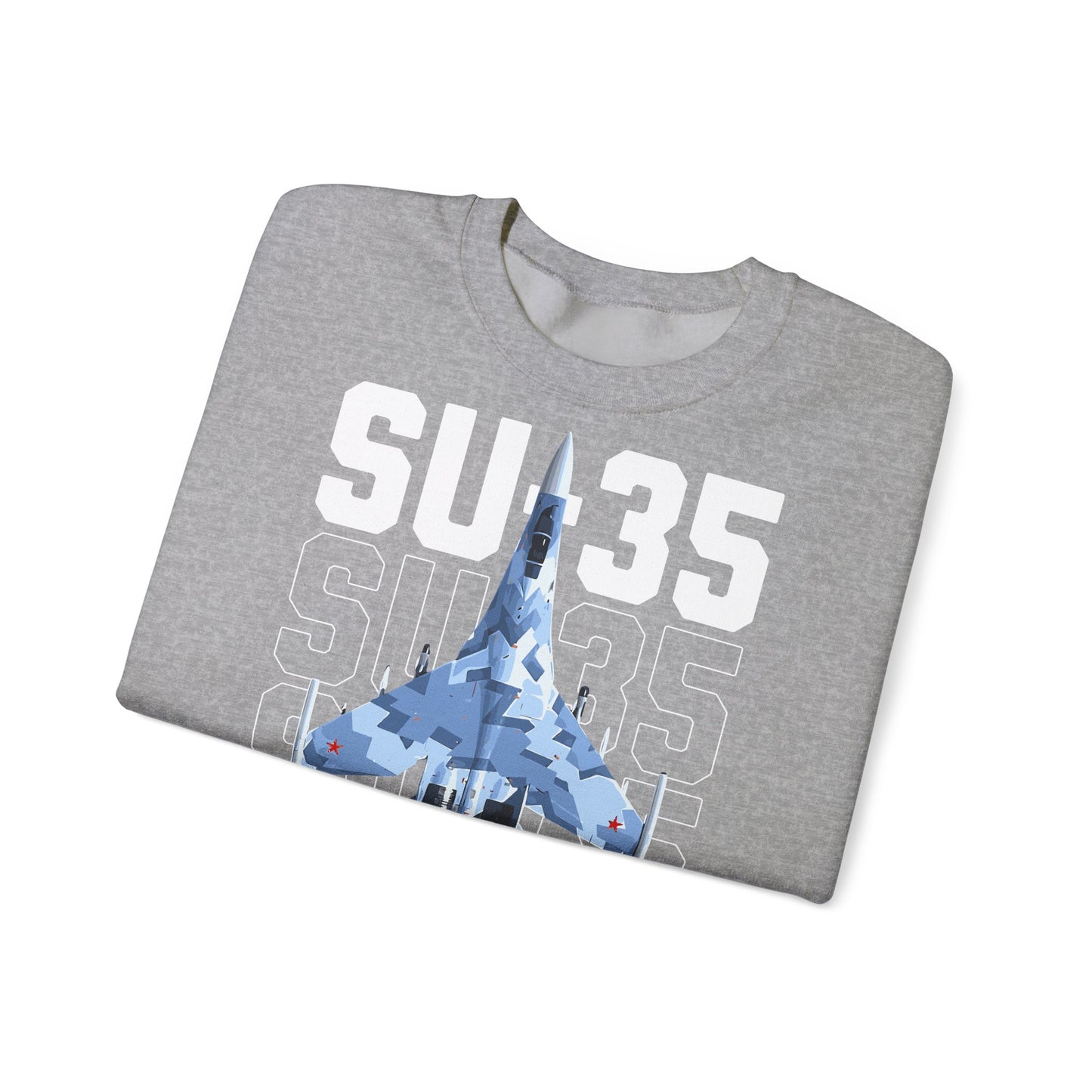 SU-35, sudadera unisex con cuello redondo