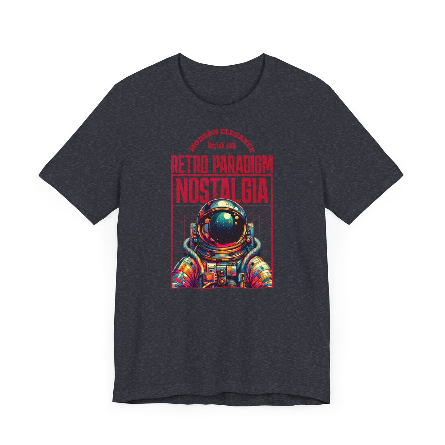 Retro Space, Camiseta de manga corta unisex de jersey