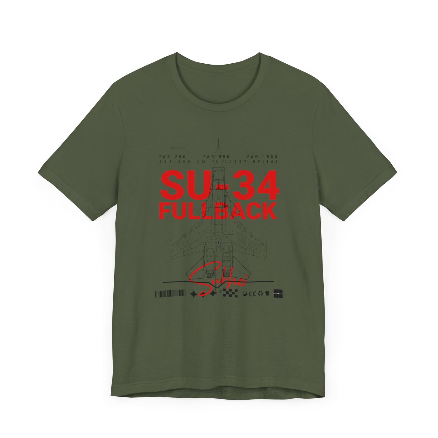 SU-34, Camisetas de fútbol unisex con pantalones cortos