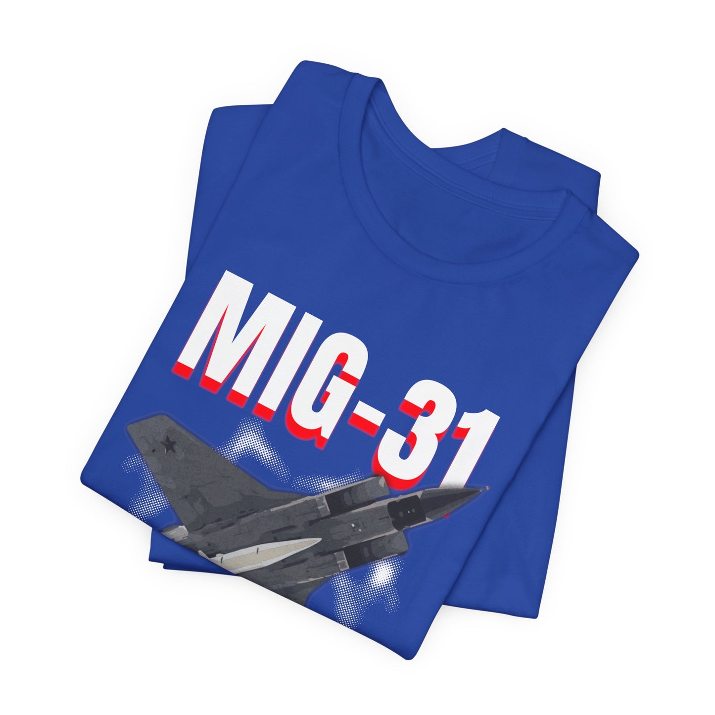 MIG-31 Armado con misil kinzhal, Camiseta de manga corta de punto unisex