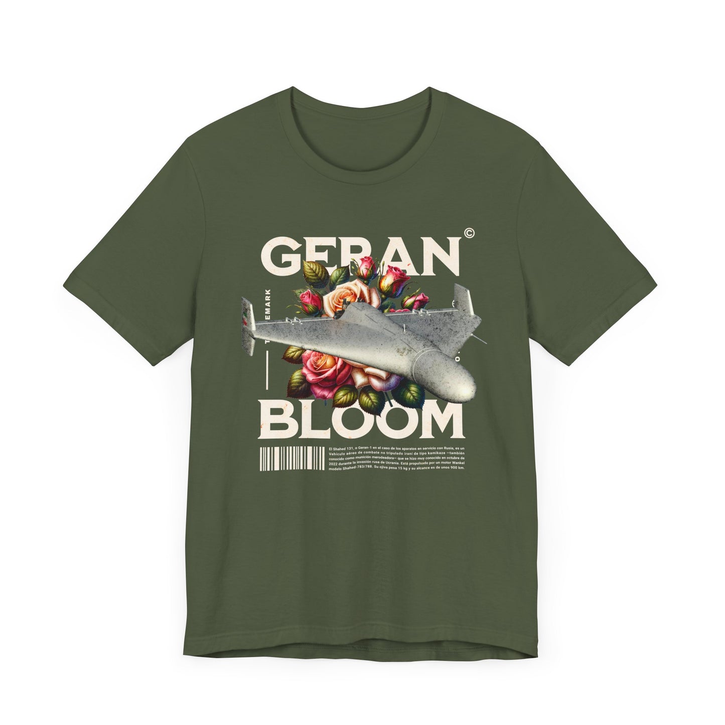 Dron Geran, Camiseta de manga corta de punto unisex