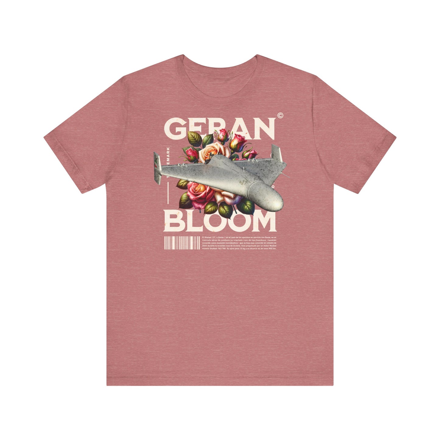 Dron Geran, Camiseta de manga corta de punto unisex